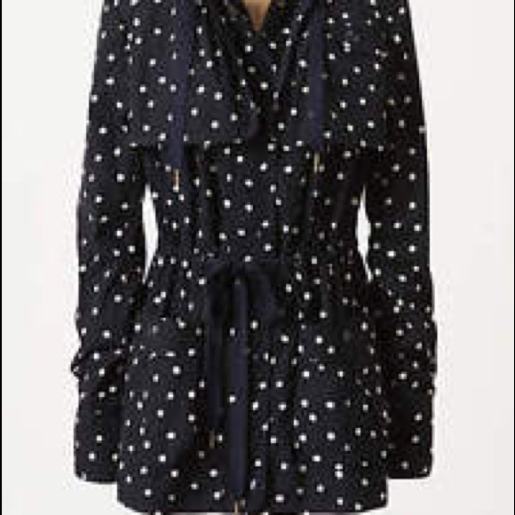 Anthropologie Rain Dotted Anorak Like New - Picture 6 of 6